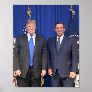 Donald Trump och Ron Desantis Poster