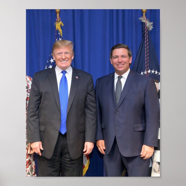 Donald Trump och Ron Desantis Poster (Framsidan)