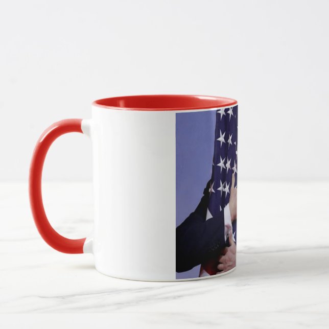 Donald Trump och US Flagga Mugg (Vänster)
