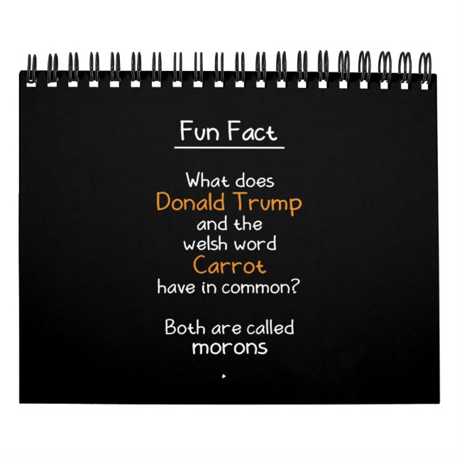 Donald Trump och Welsh Carrot Kalender (Omslag)