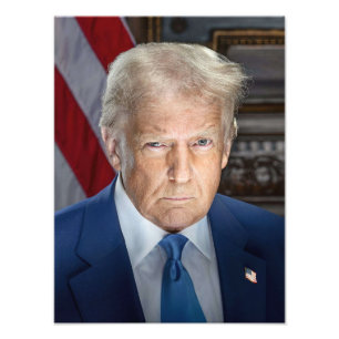 Donald Trump Officiell Porträtt Fototryck