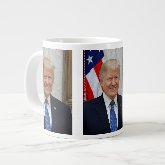 Donald Trump officiell porträtt Jumbo Mugg (Framsida vänster)