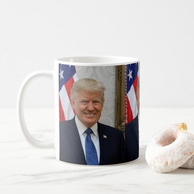 Donald Trump officiell porträtt Kaffemugg (Med munk)