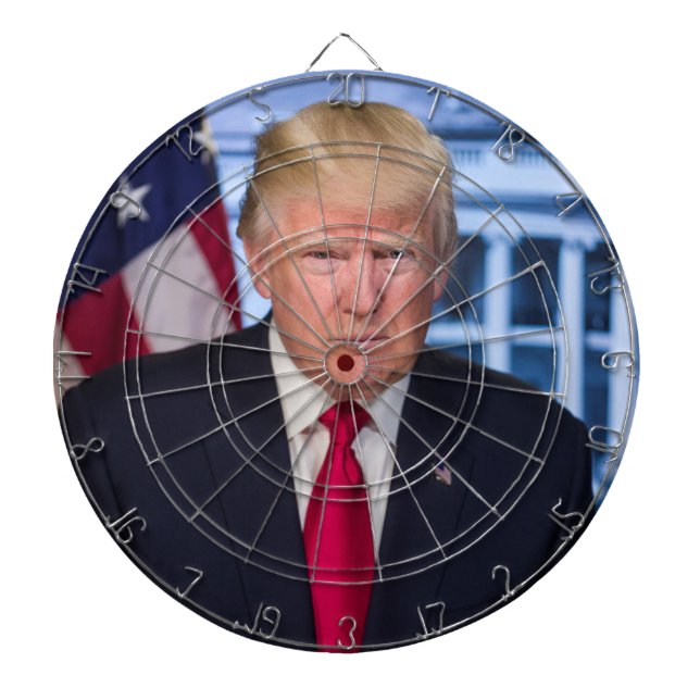 Donald Trump Officiell Presidenten Porträtt Darttavla (Framsidan)