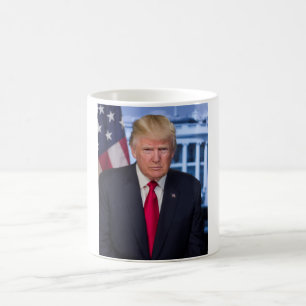 Donald Trump Officiell Presidenten Porträtt Kaffemugg