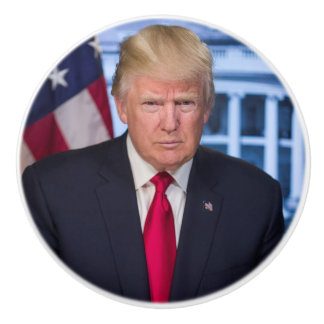 Donald Trump Officiell Presidenten Porträtt Knopp