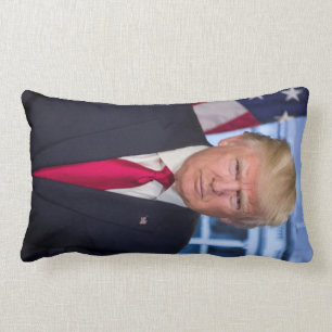 Donald Trump Officiell Presidenten Porträtt Lumbarkudde