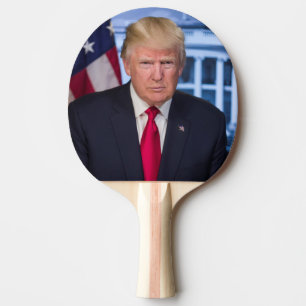 Donald Trump Officiell Presidenten Porträtt Pingisracket