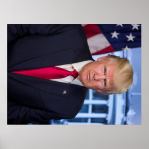 Donald Trump Officiell Presidenten Porträtt Poster