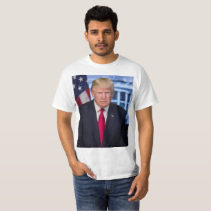 Donald Trump Officiell Presidenten Porträtt T Shirt