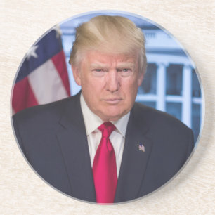 Donald Trump Officiell Presidenten Porträtt Underlägg