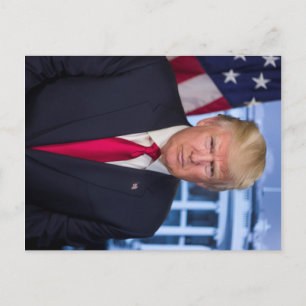 Donald Trump Officiell Presidenten Porträtt Vykort
