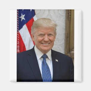 Donald Trump officiellt presidents- porträtt Magnet