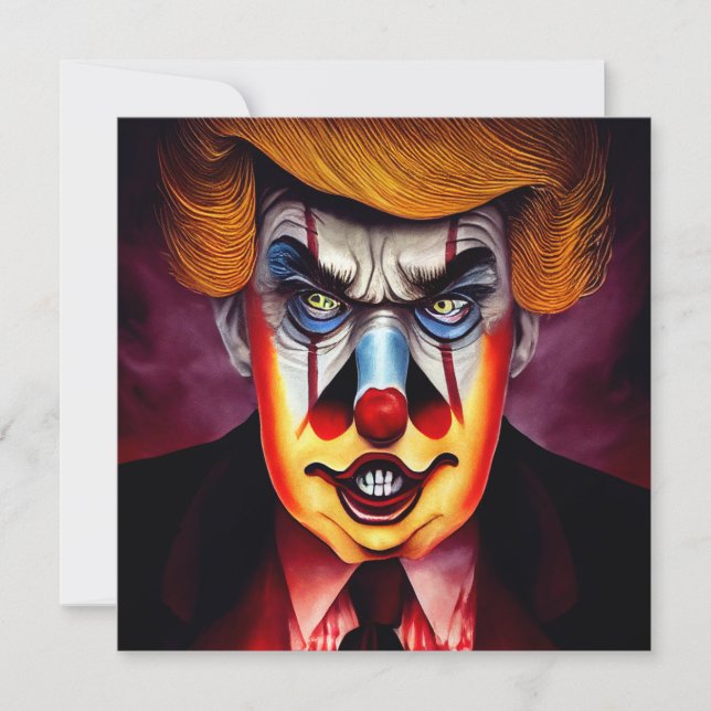 Donald Trump onde clown Kort (Framsida)