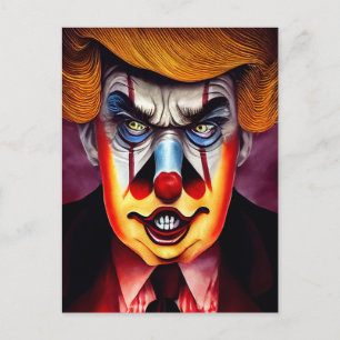 Donald Trump onde clown Vykort