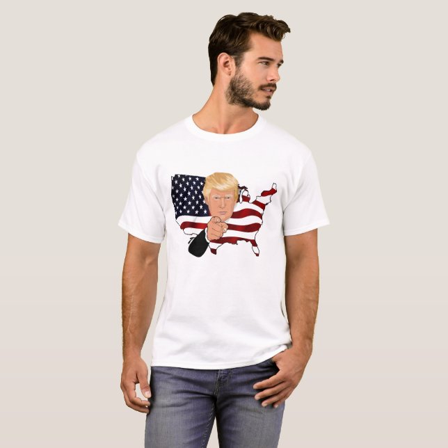 Donald Trump önskar dig T-shirt (Hel framsida)