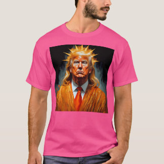 Donald Trump Orange Jesus Crowned T Shirt