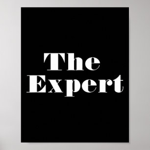 Donald Trump Ordförande Expert Funny Poster