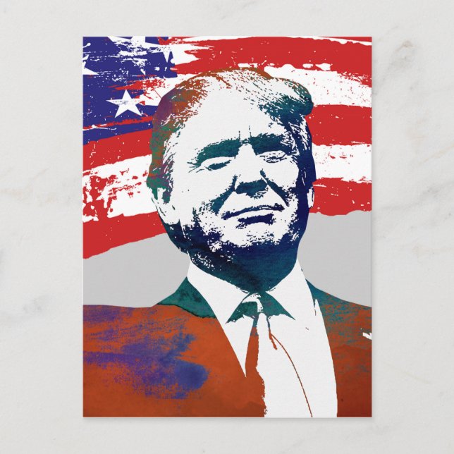 Donald Trump Ordförande Vykort (Framsida)