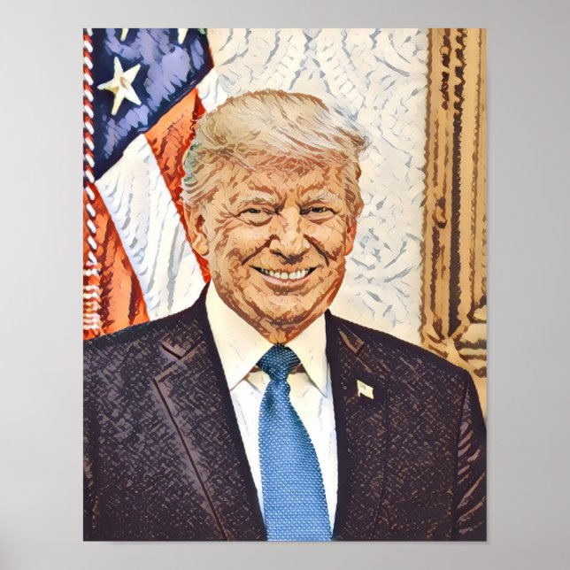 Donald Trump Original Artist Artwork Poster (Framsidan)