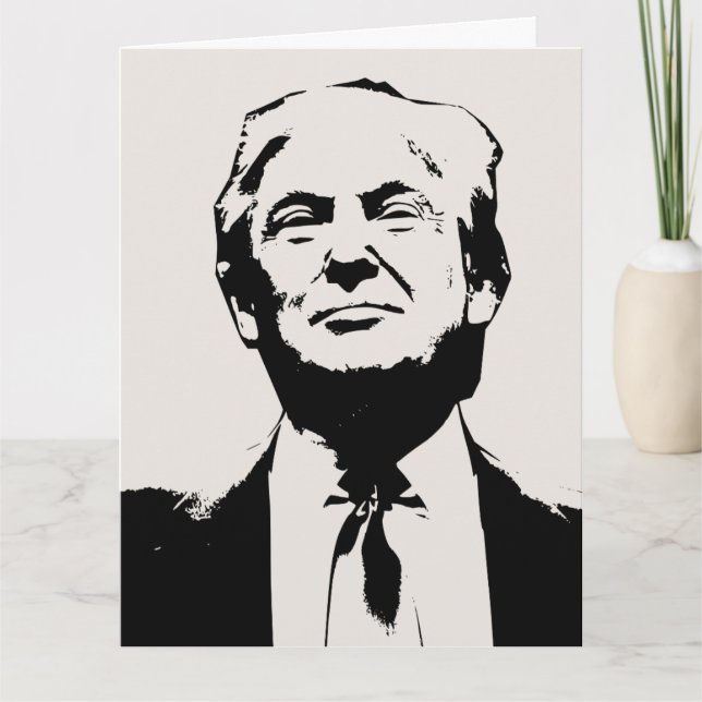 DONALD TRUMP överdimensionerade BIRTHDAY GREETY CA Kort (Framsida)