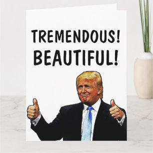 DONALD TRUMP OVERSIZED GRATTIS PÅ FÖDELSEDAGEN CAR KORT