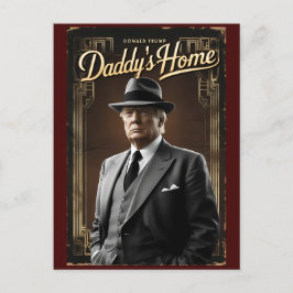 Donald Trump Pappa är hemma Rolig jul MAGA Vykort