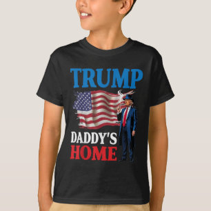 Donald Trump pappas Home American Flagga Patriotic T Shirt