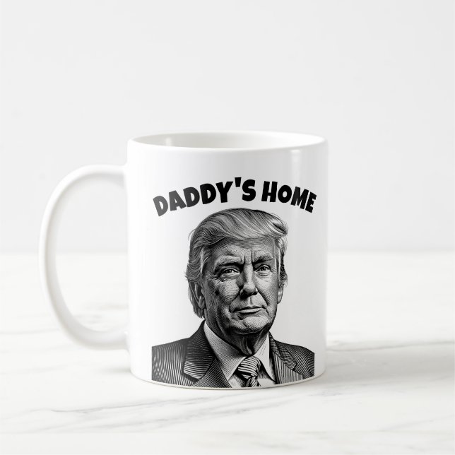 DONALD TRUMP, PAPPAS KaffeMugg HEMMA (Vänster)
