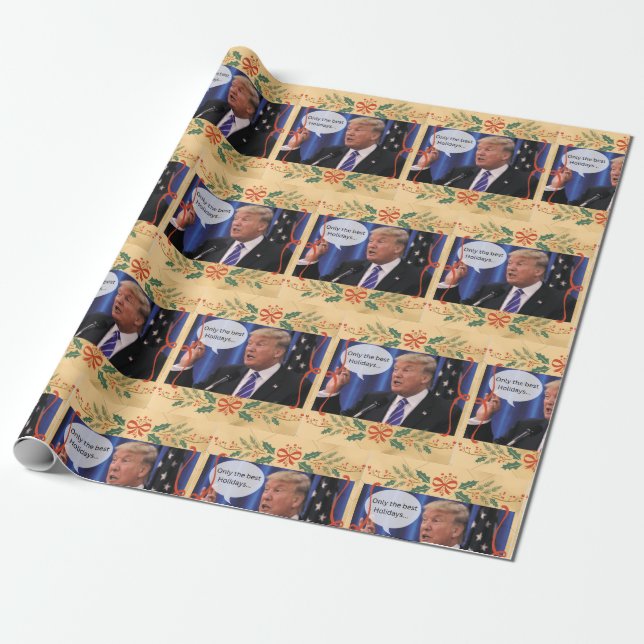 Donald Trump-papper Presentpapper (Utrullad)