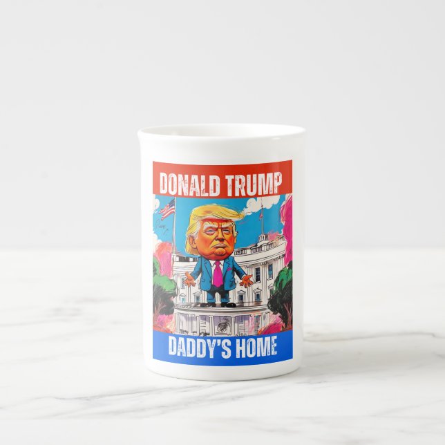 DONALD TRUMP - PAPPOR HOME BENPORSLIN MUGG (Framsidan)