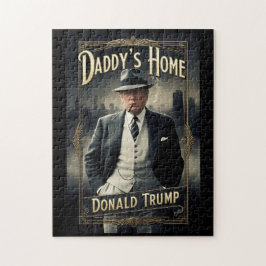 Donald Trump Pappor Home Funny MAGA Movie Poster Pussel