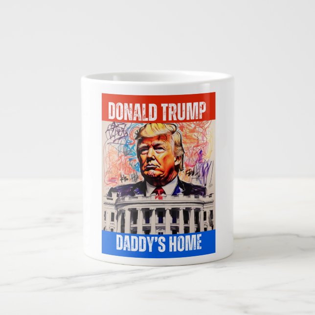 DONALD TRUMP - PAPPOR HOME JUMBO MUGG (Framsidan)