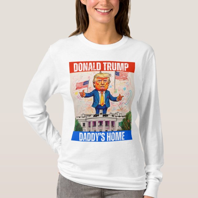 DONALD TRUMP - PAPPOR HOME T SHIRT (Framsida)