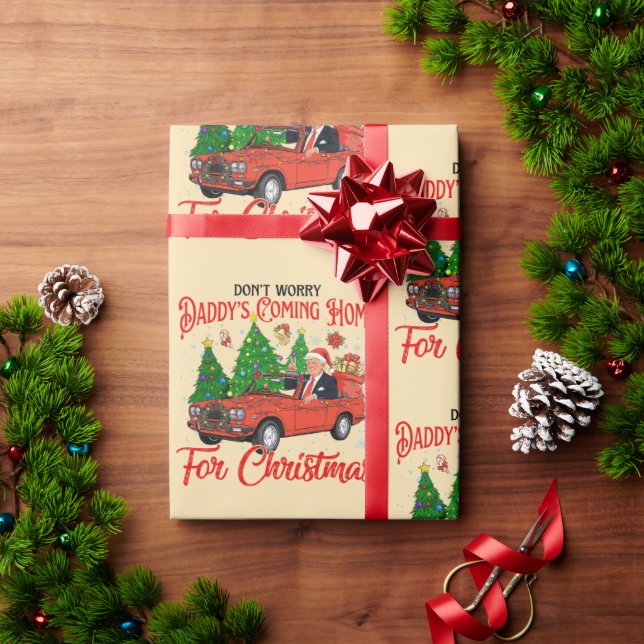 Donald Trump Pappor kommer hem till jul Presentpapper (Julgåva)