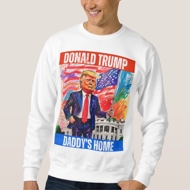 DONALD TRUMP - PAPPOR TRUMP LÅNG ÄRMAD TRÖJA (Framsida)