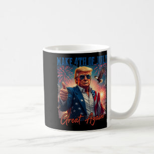Donald Trump Patriotic Fireworks, 4:e juli G Kaffemugg
