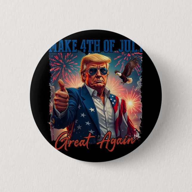 Donald Trump Patriotic Fireworks, 4:e juli G Knapp (Framsida)