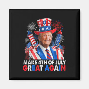 Donald Trump Patriotic Fireworks, 4:e juli G Magnet