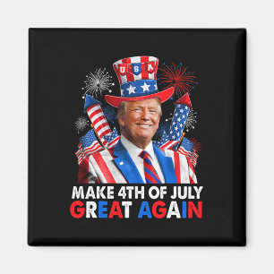 Donald Trump Patriotic Fireworks, 4:e juli G Magnet