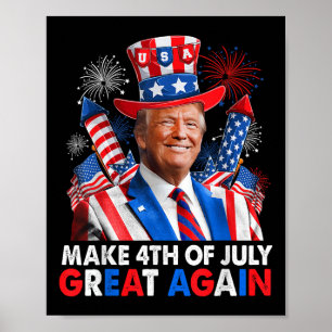 Donald Trump Patriotic Fireworks, 4:e juli G Poster