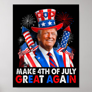Donald Trump Patriotic Fireworks, 4:e juli G Poster