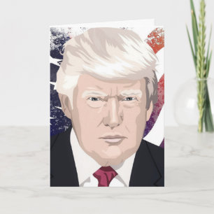 DONALD TRUMP PATRIOTIC FÖDELSEDAGSKORT KORT