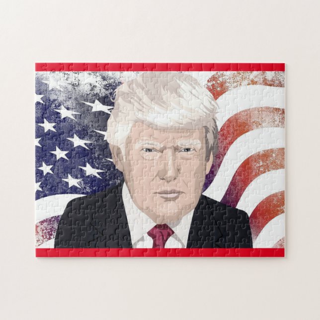 DONALD TRUMP PATRIOTIC PUSSEL (Horisontell)