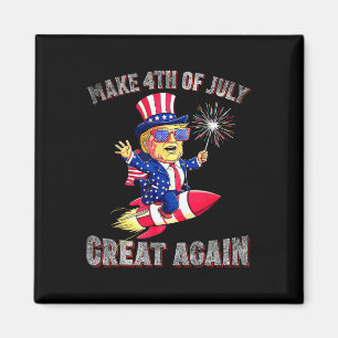 Donald Trump Patriotisk Fyrverkeri Gör 4:e Juli G Magnet