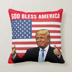 DONALD TRUMP PATRIOTISK KASTKUDDE KUDDE