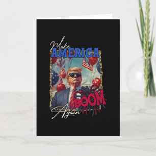 Donald Trump Patriotiska Fyrverkerier Gör 4:e Juli Kort