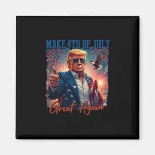 Donald Trump Patriotiska Fyrverkerier Gör 4:e Juli Magnet