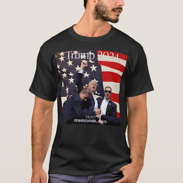 Donald Trump Pennsylvania 2024 T Shirt (Framsida)
