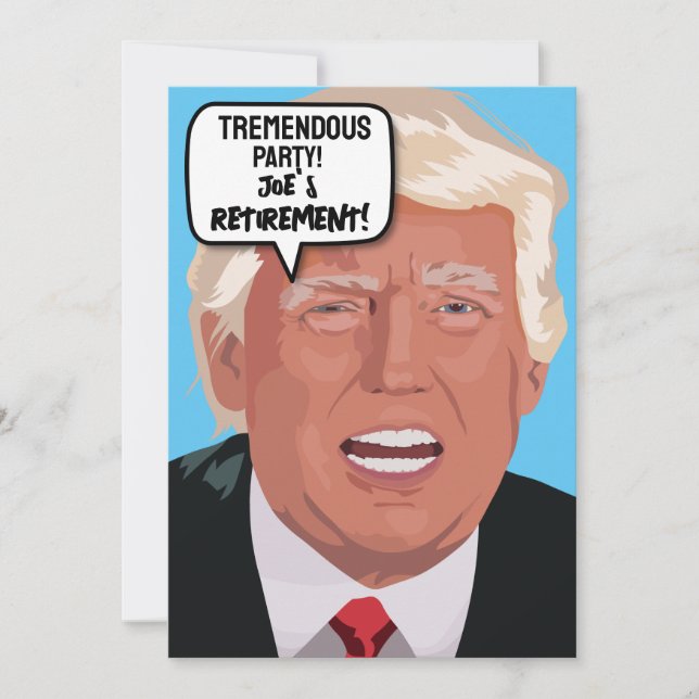 DONALD TRUMP PENSIONSPARTY INBJUDNINGAR (Framsida)